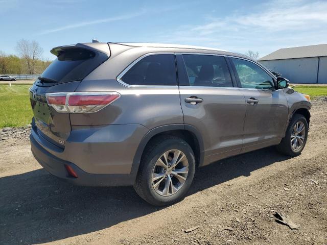 5TDKKRFH9ES010986 - 2014 TOYOTA HIGHLANDER XLE Boz foto 3