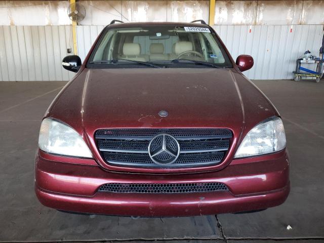 4JGAB72E8YA203512 - 2000 MERCEDES-BENZ ML 430 MAROON photo 5