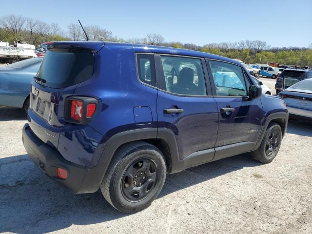 ZACCJAAH3HPE97796 - 2017 JEEP RENEGADE SPORT ლურჯი ფოტო 3