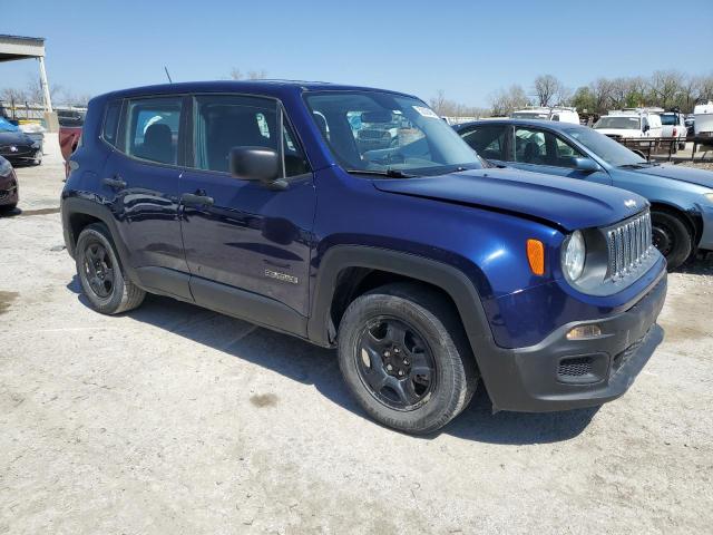 ZACCJAAH3HPE97796 - 2017 JEEP RENEGADE SPORT ლურჯი ფოტო 4