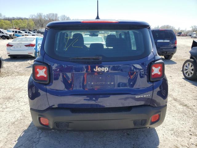 ZACCJAAH3HPE97796 - 2017 JEEP RENEGADE SPORT ლურჯი ფოტო 6