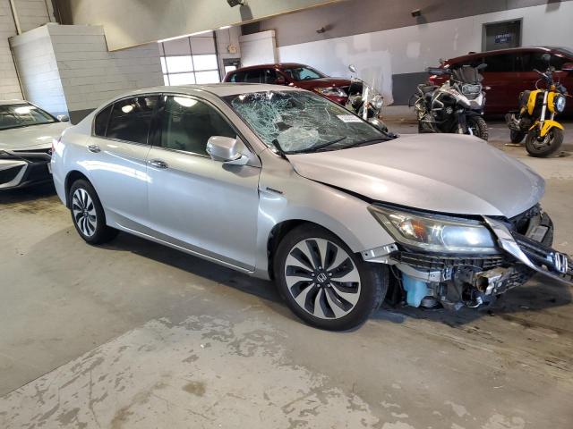 1HGCR6F50FA010315 - 2015 HONDA ACCORD HYBRID EXL SILVER photo 4