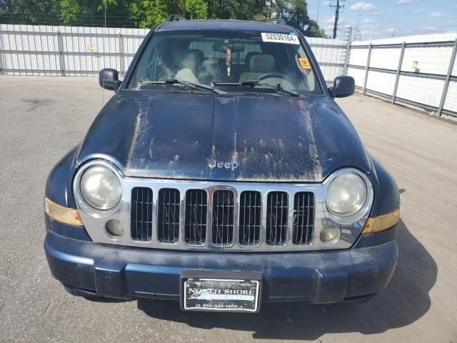 1J8GK58K35W517477 - 2005 JEEP LIBERTY LIMITED BLUE photo 5