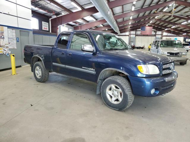 5TBBT44104S440628 - 2004 TOYOTA TUNDRA ACCESS CAB SR5 BLUE photo 4