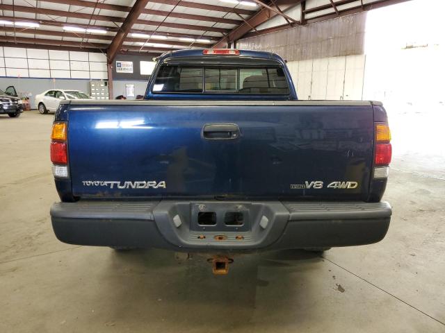 5TBBT44104S440628 - 2004 TOYOTA TUNDRA ACCESS CAB SR5 BLUE photo 6