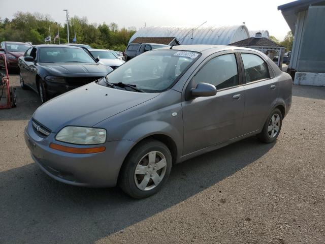 KL1TD56616B551911 - 2006 CHEVROLET AVEO BASE GRAY photo 1