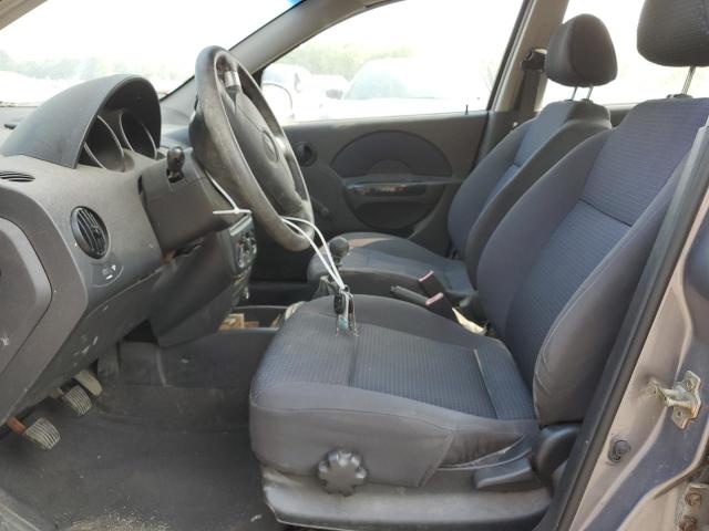 KL1TD56616B551911 - 2006 CHEVROLET AVEO BASE GRAY photo 7