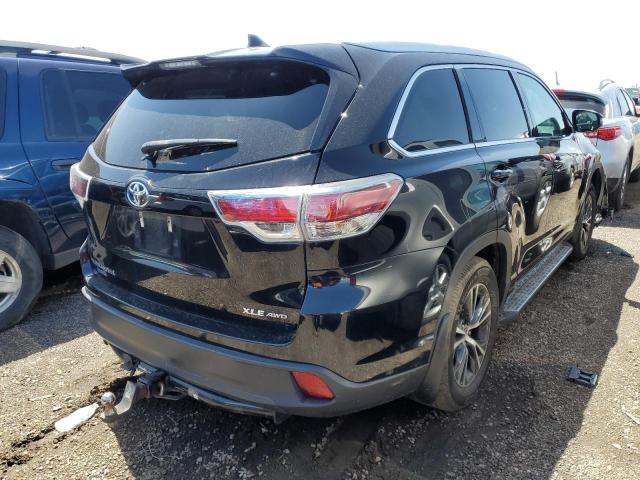 5TDJKRFH6GS267361 - 2016 TOYOTA HIGHLANDER XLE BLACK photo 3