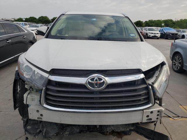 5TDKKRFHXFS059342 - 2015 TOYOTA HIGHLANDER XLE WHITE photo 5