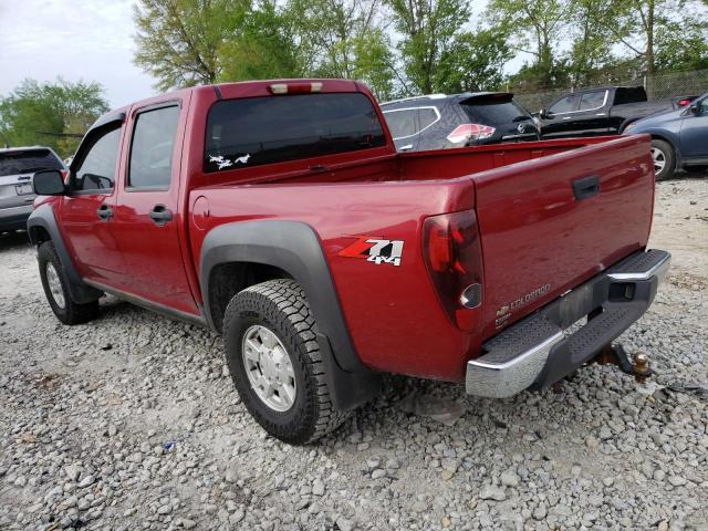 1GCDT136668142314 - 2006 CHEVROLET COLORADO MAROON photo 2