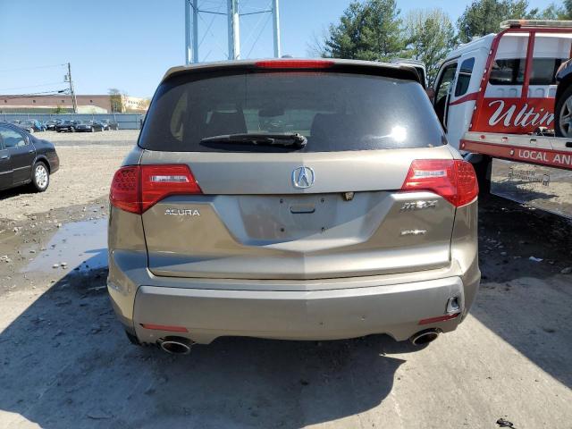 2HNYD28749H516093 - 2009 ACURA MDX SPORT TAN photo 6