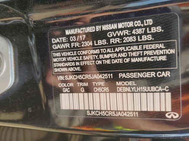 SJKCH5CR5JA042511 - 2018 INFINITI QX30 BASE Schwarz Foto 13