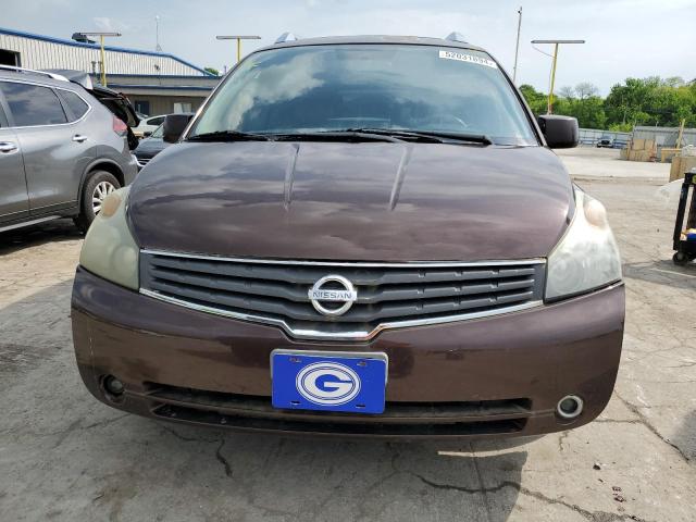 5N1BV28U47N122835 - 2007 NISSAN QUEST S BROWN photo 5