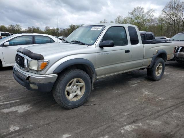 5TEWM72NX4Z352427 - 2004 TOYOTA TACOMA XTRACAB SILVER photo 1