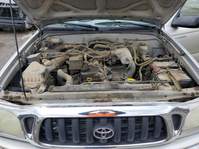 5TEWM72NX4Z352427 - 2004 TOYOTA TACOMA XTRACAB SILVER photo 11