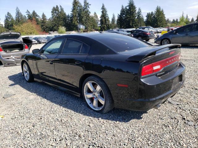 2C3CDXEJ1CH132622 - 2012 DODGE CHARGER SRT-8 BLACK photo 2