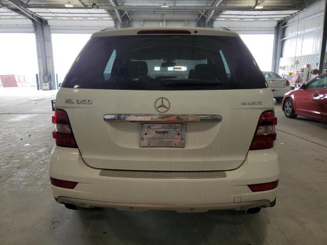 4JGBB8GB2BA739291 - 2011 MERCEDES-BENZ ML 350 4MATIC WHITE photo 6
