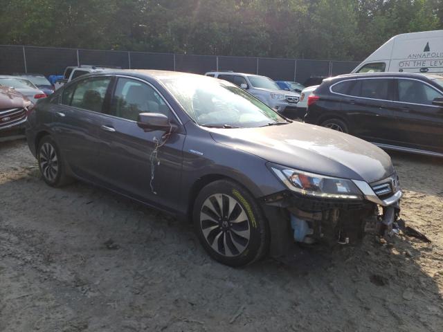 1HGCR6F59FA014704 - 2015 HONDA ACCORD HYBRID EXL GRAY photo 4