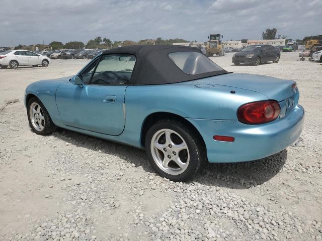 JM1NB353510214049 - 2001 MAZDA MX-5 MIATA BASE TEAL photo 2