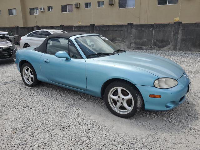 JM1NB353510214049 - 2001 MAZDA MX-5 MIATA BASE TEAL photo 4