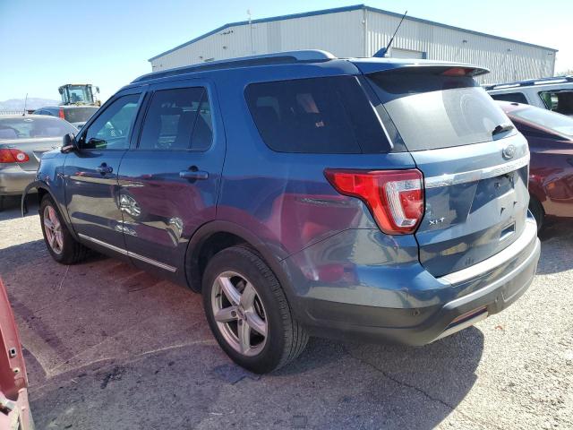 1FM5K7D84KGB39840 - 2019 FORD EXPLORER XLT BLUE photo 2