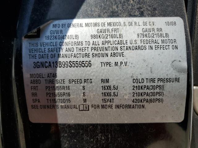 3GNCA13B99S559556 - 2009 CHEVROLET HHR LS 白色 照片 12