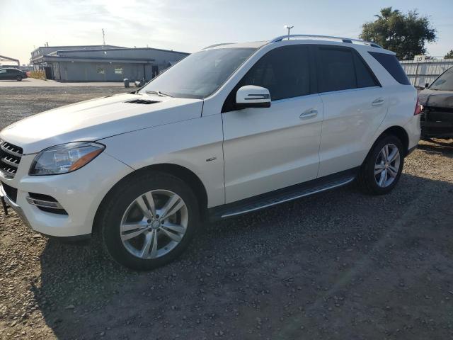 4JGDA5HB9CA094553 - 2012 MERCEDES-BENZ ML 350 4MATIC WHITE photo 1