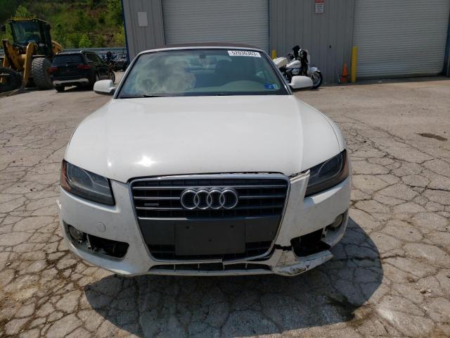 WAULFAFH9BN005635 - 2011 AUDI A5 PREMIUM PLUS WHITE photo 5