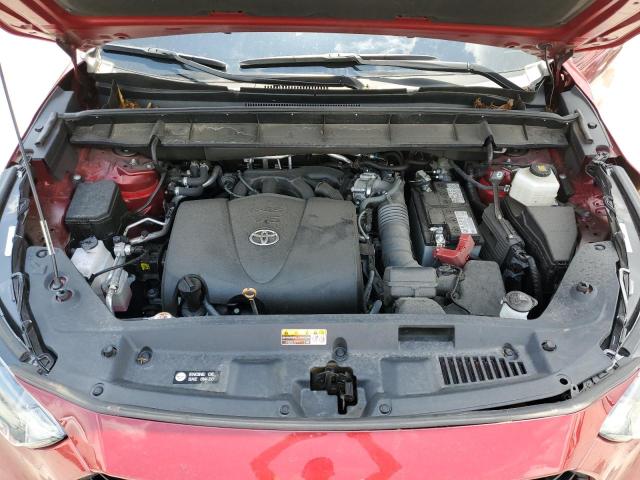 5TDLZRAH4MS045733 - 2021 TOYOTA HIGHLANDER XSE RED photo 12