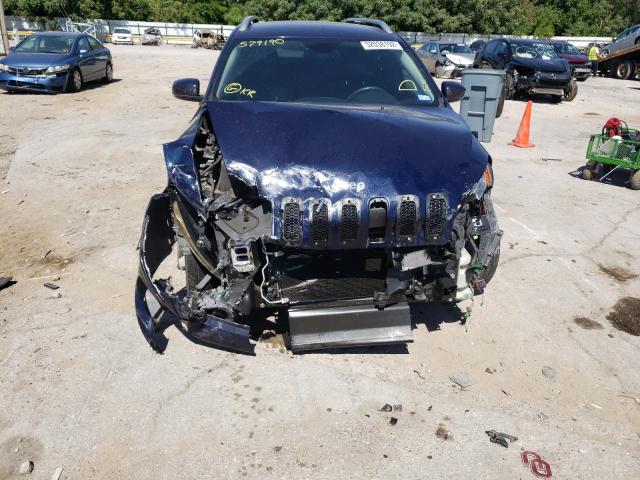 1C4PJLDBXFW579190 - 2015 JEEP CHEROKEE LIMITED BLUE photo 9