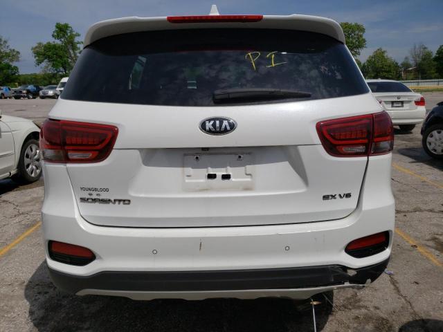 5XYPH4A57KG504437 - 2019 KIA SORENTO EX WHITE photo 6