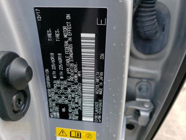 JTJYARBZ7J2099872 - 2018 LEXUS NX 300 BASE ვერცხლისფერი ფოტო 12