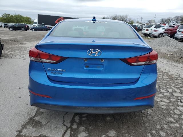 5NPD84LF1HH017468 - 2017 HYUNDAI ELANTRA SE BLUE photo 6