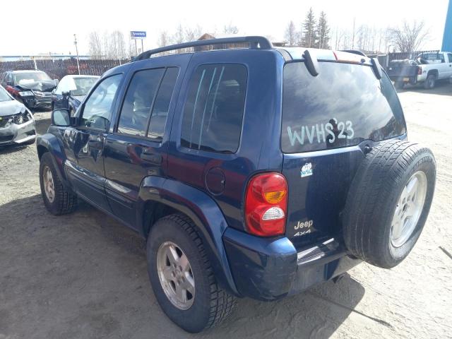 1J4GL58K43W542979 - 2003 JEEP LIBERTY LIMITED BLUE photo 2