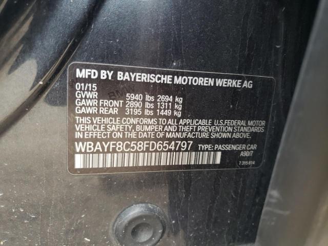 WBAYF8C58FD654797 - 2015 BMW 750 LXI GRAY photo 12