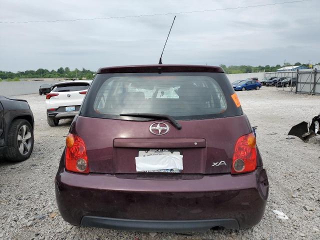 JTKKT624050120478 - 2005 TOYOTA SCION XA BURGUNDY photo 6