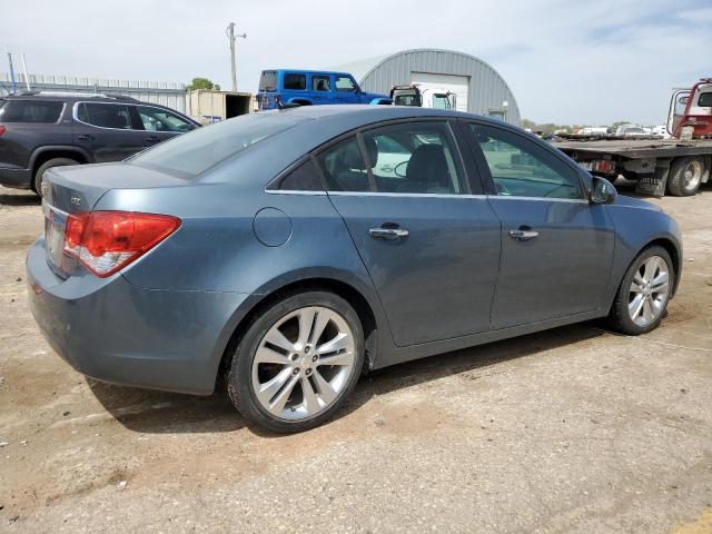 1G1PH5SC0C7360255 - 2012 CHEVROLET CRUZE LTZ BLUE photo 3