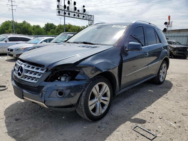 4JGBB8GBXBA625149 - 2011 MERCEDES-BENZ ML 350 4MATIC GRAY photo 1