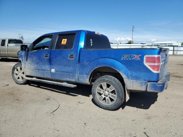 1FTFW1EF9EFB00596 - 2014 FORD F150 SUPERCREW BLUE photo 2