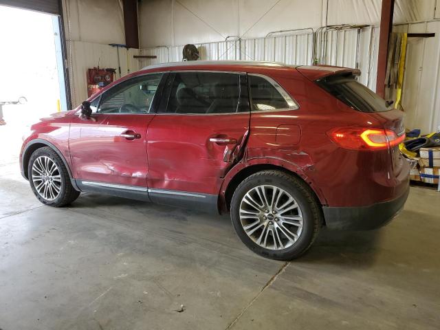 2LMPJ6LP1HBL35009 - 2017 LINCOLN MKX RESERVE Կարմիր լուսանկար 2