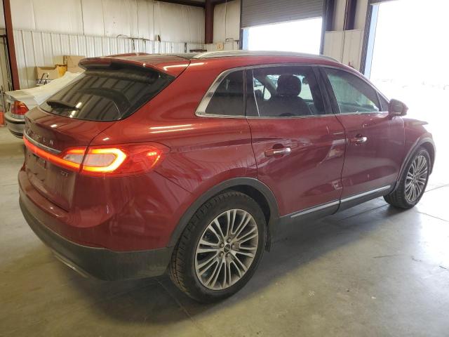 2LMPJ6LP1HBL35009 - 2017 LINCOLN MKX RESERVE RED photo 3