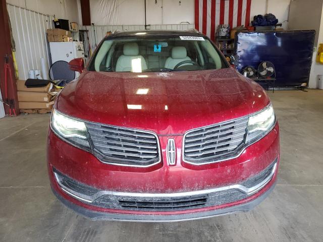 2LMPJ6LP1HBL35009 - 2017 LINCOLN MKX RESERVE RED photo 5