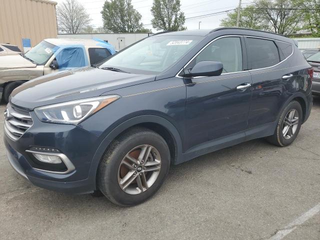 5XYZU3LB0HG414671 - 2017 HYUNDAI SANTA FE S BLUE photo 1