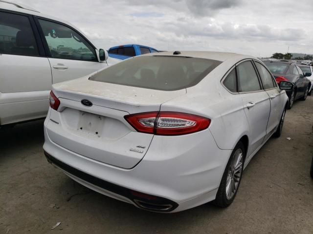 3FA6P0H95ER358989 - 2014 FORD FUSION SE WHITE photo 3