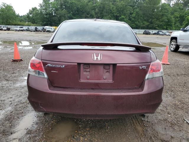 1HGCP36878A011852 - 2008 HONDA ACCORD EXL BURGUNDY photo 6