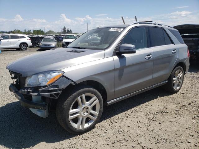 4JGDA5HB9EA367803 - 2014 MERCEDES-BENZ ML 350 4MATIC SILVER photo 1