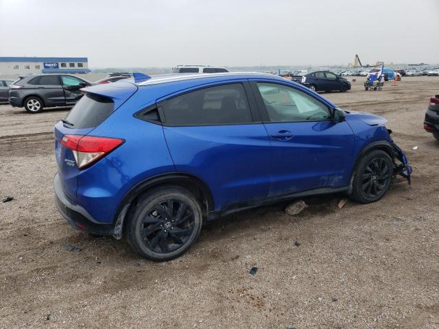 3CZRU6H18NM739482 - 2022 HONDA HR-V SPORT BLUE photo 3