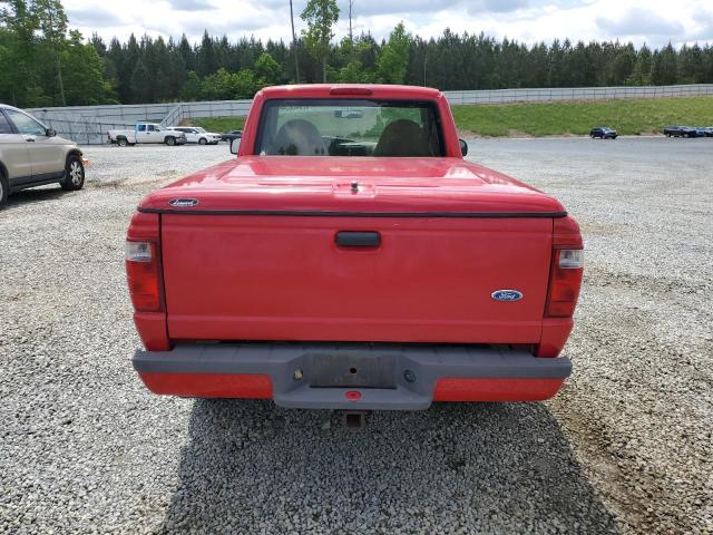 1FTYR10U72TA69867 - 2002 FORD RANGER RED photo 6