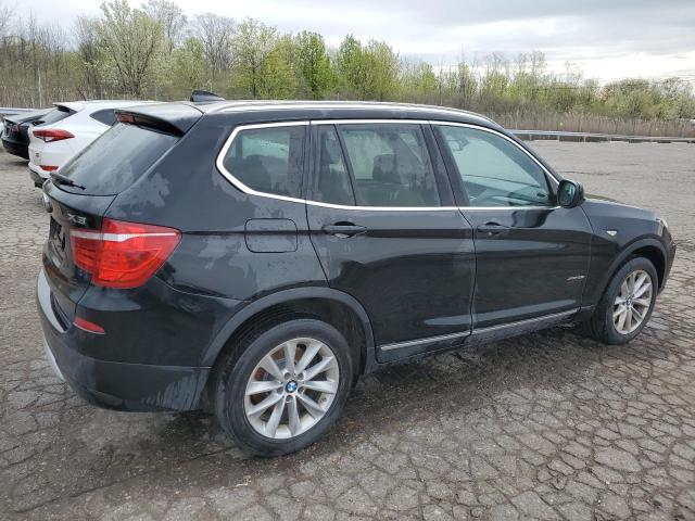 5UXWX9C59D0A25410 - 2013 BMW X3 XDRIVE28I BLACK photo 3