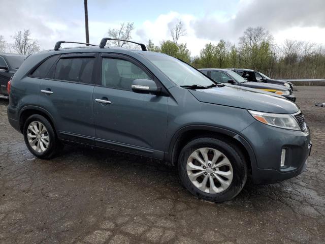 5XYKU4A77EG530161 - 2014 KIA SORENTO EX GRAY photo 4